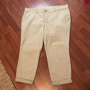 18 Regular Ankle Length Khaki Pants, Plus Size